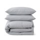 image 1 of Touch Of Linen - Ice Blue - Duvet Cover Set (Includes 2 Pillowcases - 1 For Single) Blue | Ice Blue | Double