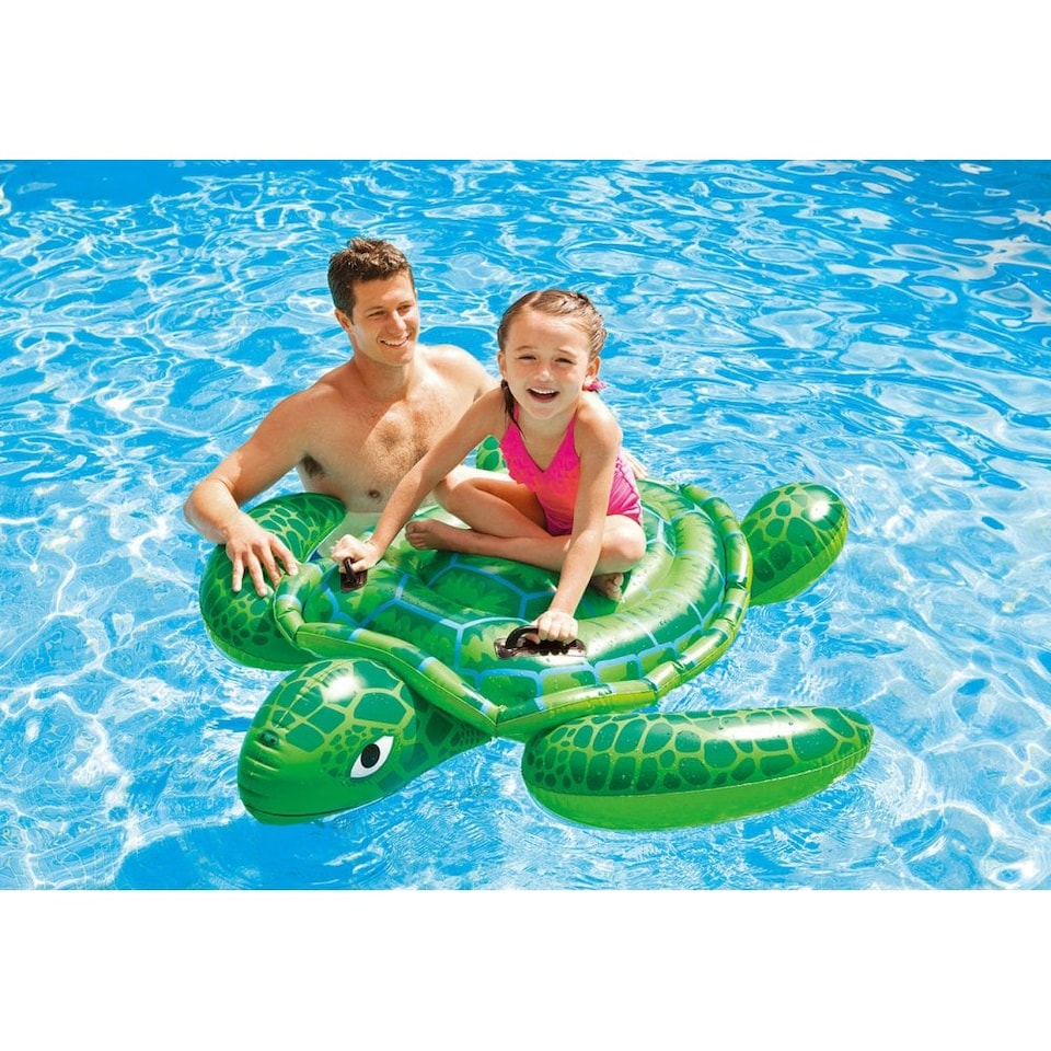 image 1 of Intex Turtle Pool Ride On - Green