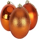 image 1 of 10cm/6Pcs Christmas Baubles Shatterproof Rose Gold,Tree Decorations