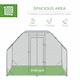 image 3 of PawHut Chicken Run W/ Roof, Walk In Chicken Coop for 4-6 Chickens, Hen House