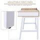image 5 of HOMCOM Computer Desk PC Workstation Storage Unit Metal Frame Home Office Study