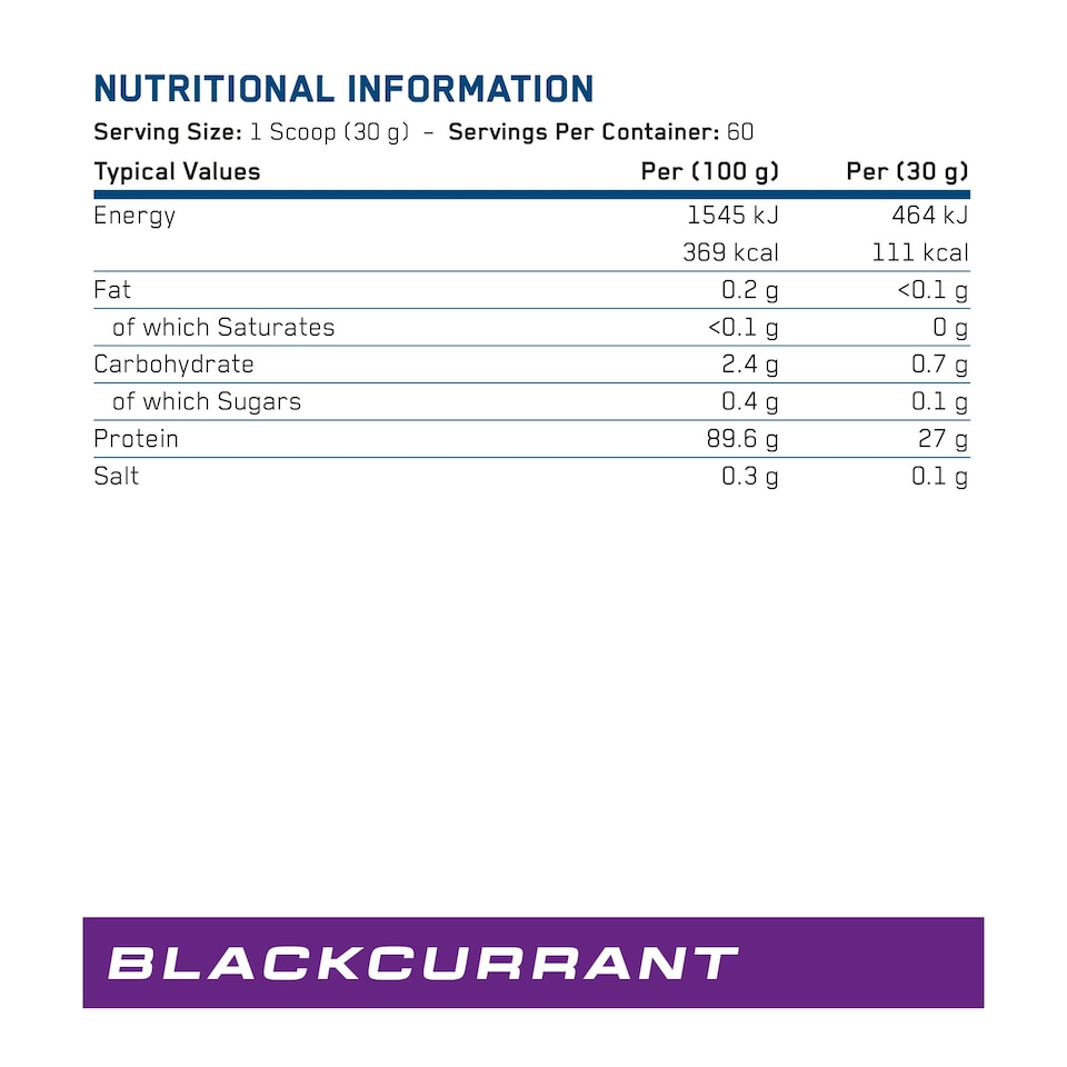 image 1 of Applied Nutrition Beef-XP Clear Protein Isolate Powder - Millions Blackcurrant  - 60 Servings