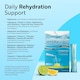image 2 of Hydravive Rehydration Electrolytes Powder - High Strength Vitamin C & 8 B Vitamins: B1, B3, B5, B12 Supplement Sachet Drink - 7 Pack Lemon/Lime