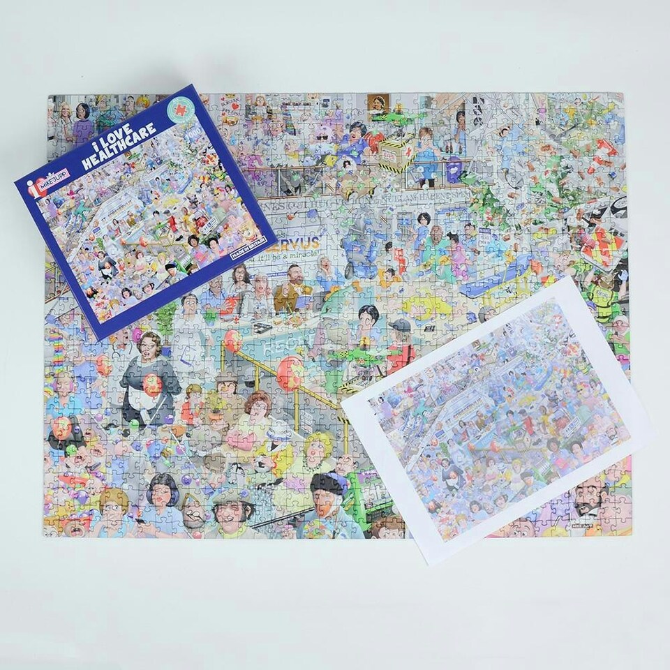 image 1 of Mike Jupp I Love Healthcare 1000 Piece Jigsaw Puzzle