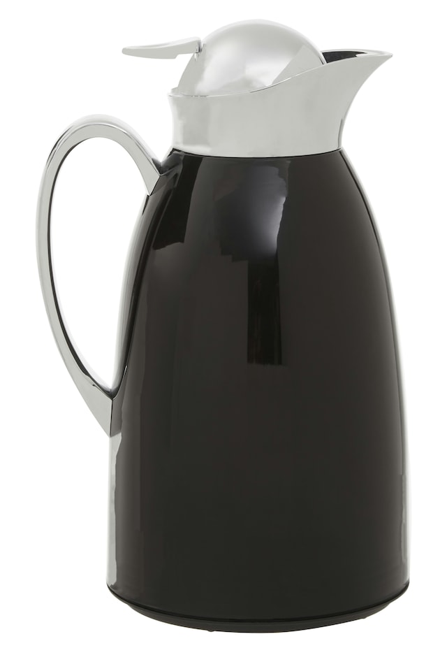 image 1 of Interiors By Premier Multipurpose Use Black Vacuum Jug, Durable Thermos Jug For Breakfast, Stylish Design Vacuum Thermos Jug