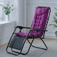 image 3 of Living and Home Thick Chaise Lounge Chair Cushion, Dark Purple-110cm | Purple