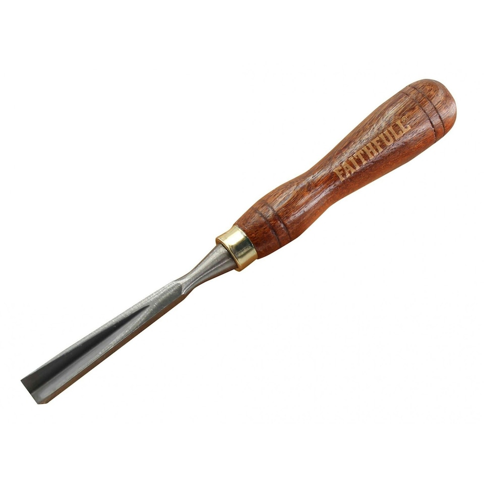 image 1 of Faithfull V-straight Part Carving Chisel - Multi Colour - V-straight Part 12.7mm (1/2in)