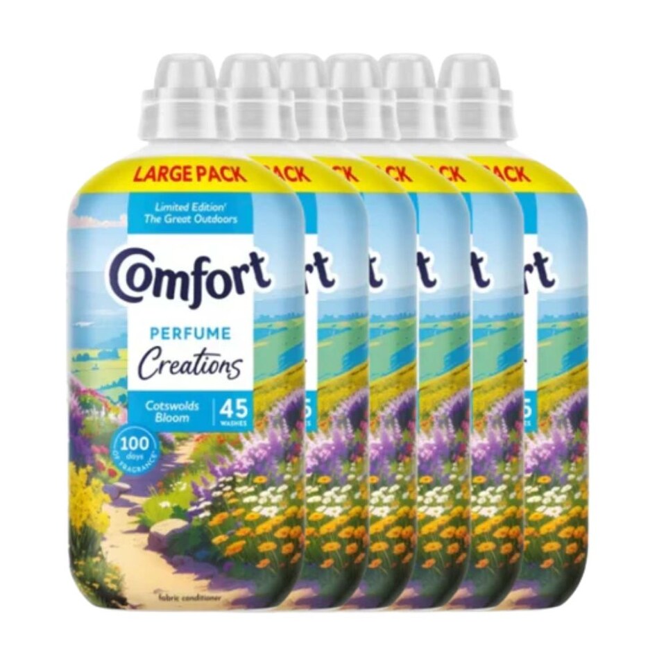 COMFORT CREATIONS | Cotswolds Bloom Fabric Conditioner 45 Washes | 270 Washes x 6 Packs