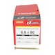 image 3 of Timco - C2 Clamp-Fix Multi-Purpose Premium Screws - TX - Double Countersunk - Yellow (Size 6.0 x 80 - 200 Pieces)