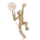 image 1 of ValueLights George Monkey Holding a Light Bulb Wall Light Gold & Bulb | Gold