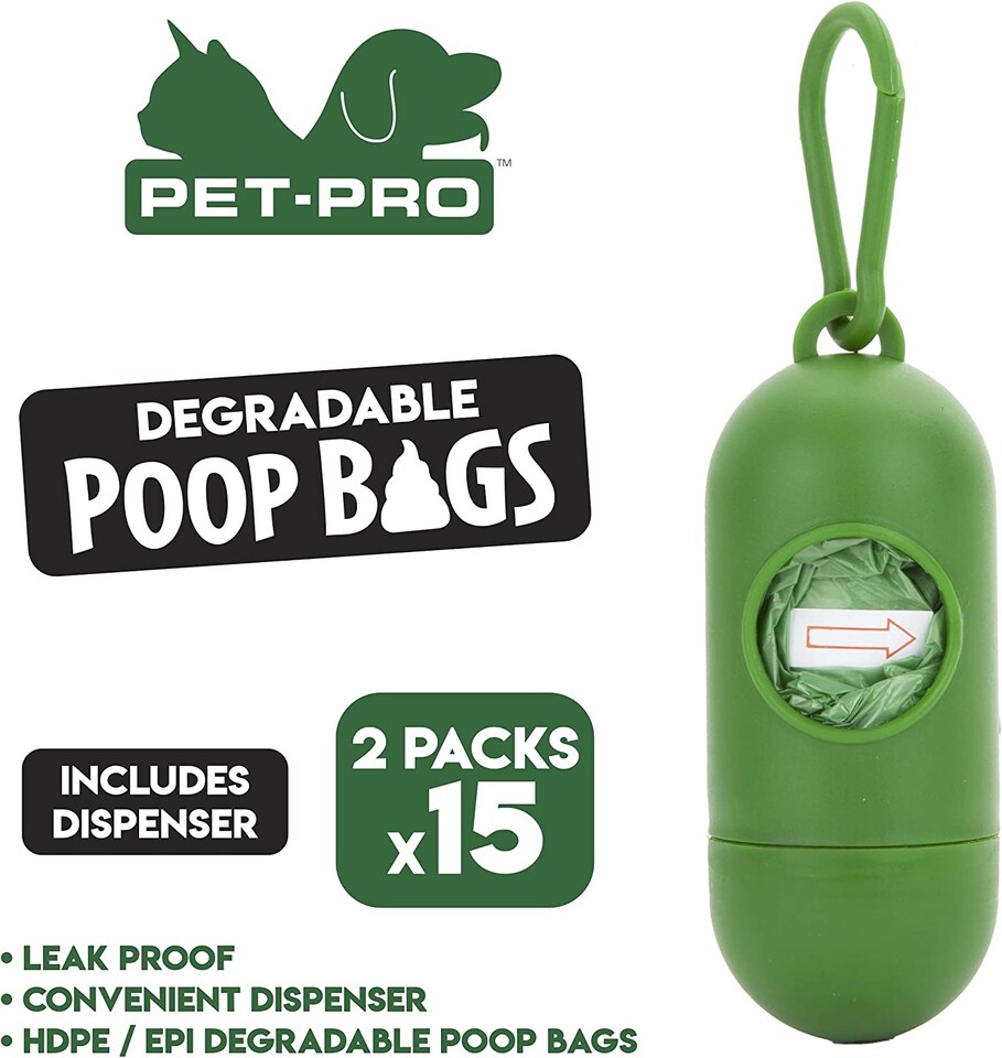 image 1 of PMS Clip-On Dog Waste Bags with Dispenser
