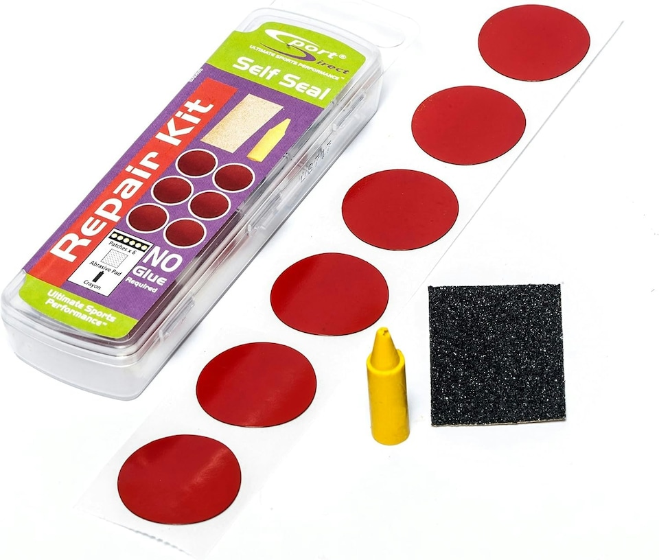 image 1 of Sport Direct Self Seal Bike Puncture Repair Kit + 6 Patches, Abrasive pads, Crayon