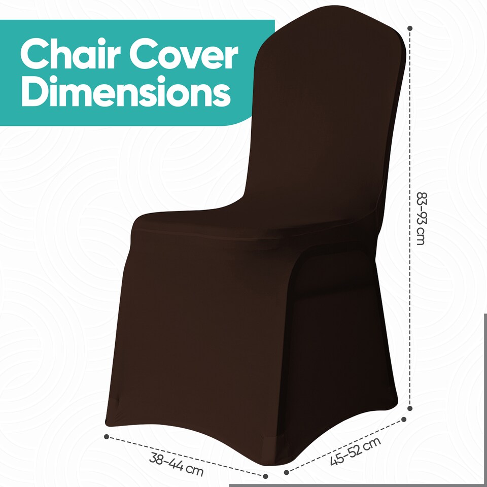 image 1 of Chair Cover Spandex Polyester Stretch, Flat Dining Slipcovers - 1pc