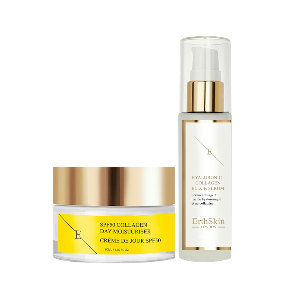image 1 of SPF 50 Collagen Day Cream 50ml + Hyaluronic acid & Collagen Serum - 60ml