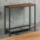 image 2 of Slim Hallway Console Table Brown
