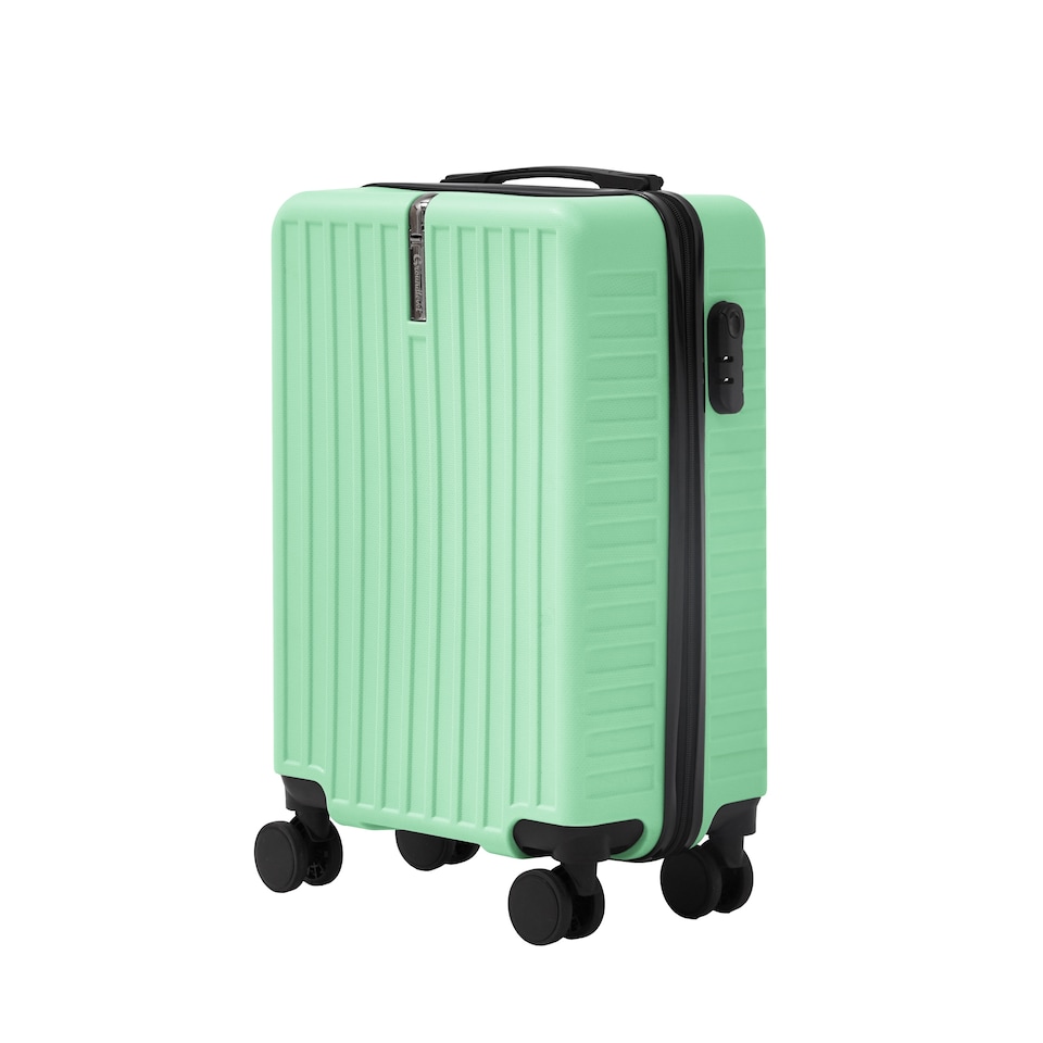 image 1 of Ezy Flo 20 Inch Cabin Hard Shell Suitcase Carry On Spinner Travel Luggage with Hook