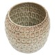 image 2 of Interiors by Premier Large Ceramic Planter, Modern Textured Green Stoneware Planter for Home Decor, Flower Pots For Indoor Plants Cream