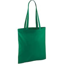 Westford Mill Long Handle Tote Bag - Kelly Green - One Size | Green