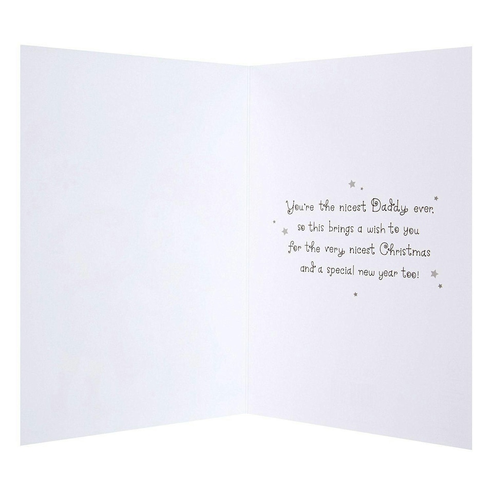 image 1 of Daddy Christmas Card 'From Your Little Man'