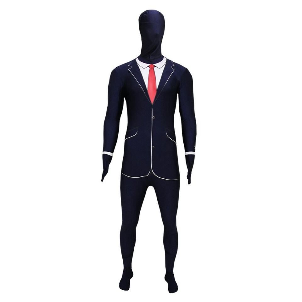 image 1 of Bristol Novelty Unisex Business Suit Disappearing Man Costume - Navy - One Size One Size