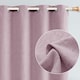 image 2 of Lilac Lined Blackout Eyelet Curtains - 46 x 54 Inch Drop - 2 Panel | Purple | One Size