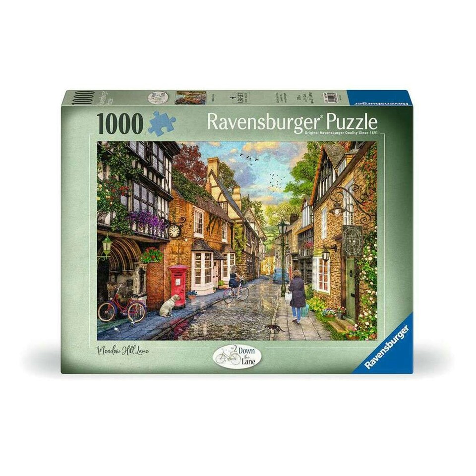 image 1 of Ravensburger Down the Lane No.2 Meadow Hill Lane 1000 Piece Jigsaw Puzzle