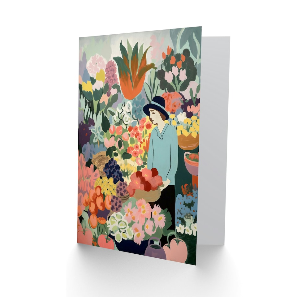 image 1 of Mothers Day Card Mum Pastel Flower Market Thinking Of You Card