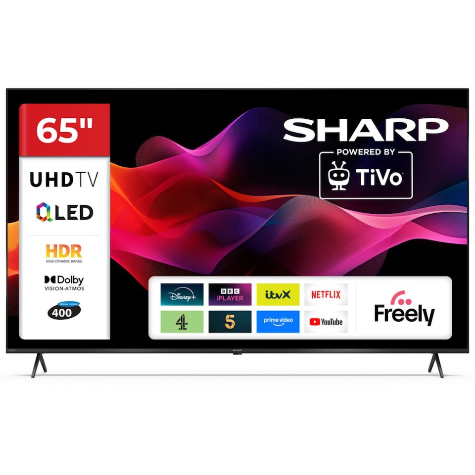 image 1 of SHARP 65HM5245KB 65 Inch 4K UHD Quantum Dot TiVo Smart TV
