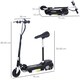 image 7 of HOMCOM Foldable Powered Scooter 120W w/ Adjustable Seat, Brake, Black