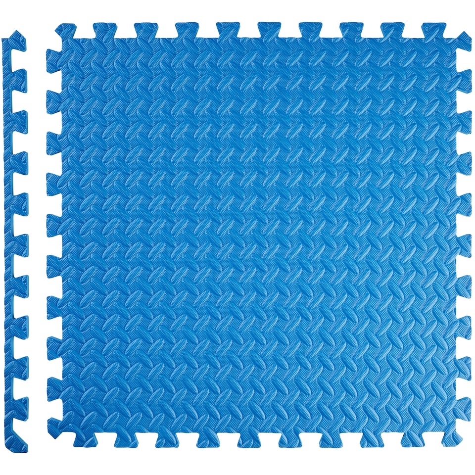 image 1 of Gym Mats - 24 interlocking sections with 48 edge pieces | Blue | blue | One Size | 24