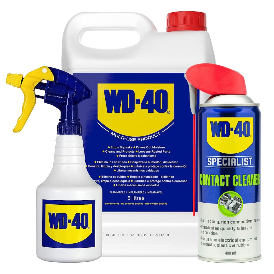 image 1 of WD-40 Specialist Contact Cleaner 400ml & Multi-Use Lubricant 5L
