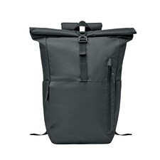 MidOcean Valley Roll Top RPET Backpack - Black - One Size Black