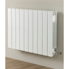 581mm (H) x 1440mm (W) - White Horizontal Radiator (Amsterdam) - (0.581m x 1.44m) - Depth 95mm