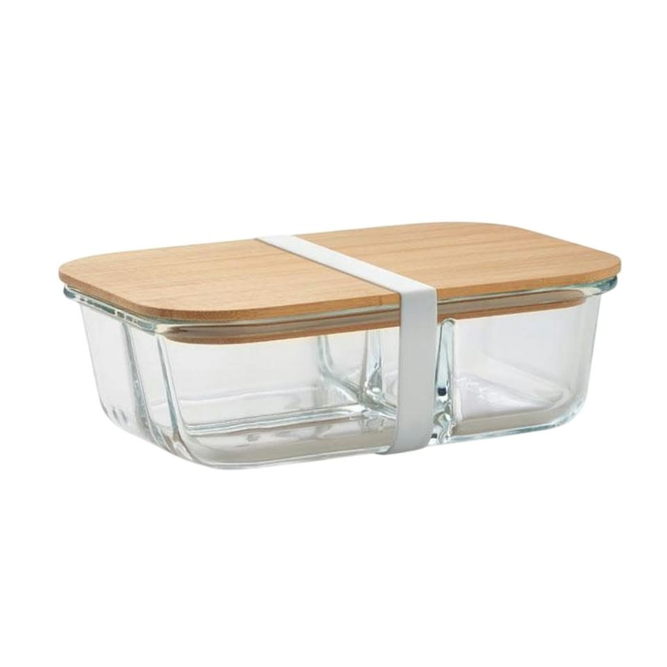 image 1 of MidOcean Tundra 3 Bamboo Glass Lunch Box - Transparent - One Size