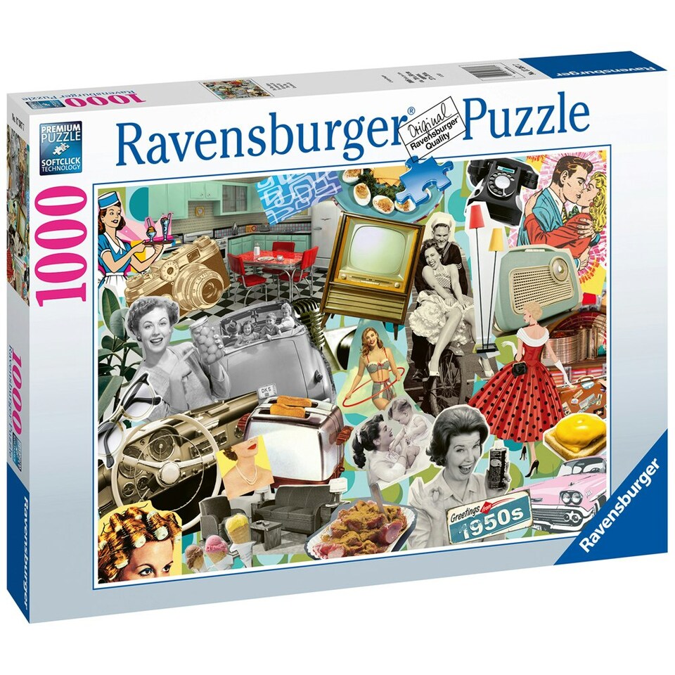 image 1 of Ravensburger The 50’s 1000 Piece Jigsaw Puzzle