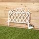 image 7 of 27cm White Plastic Garden Patio Lawn Border Fence Edging
