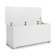 image 5 of Ottoman Storage Chest Toy Bedding or Blanket Box Large Wooden Home | White | White