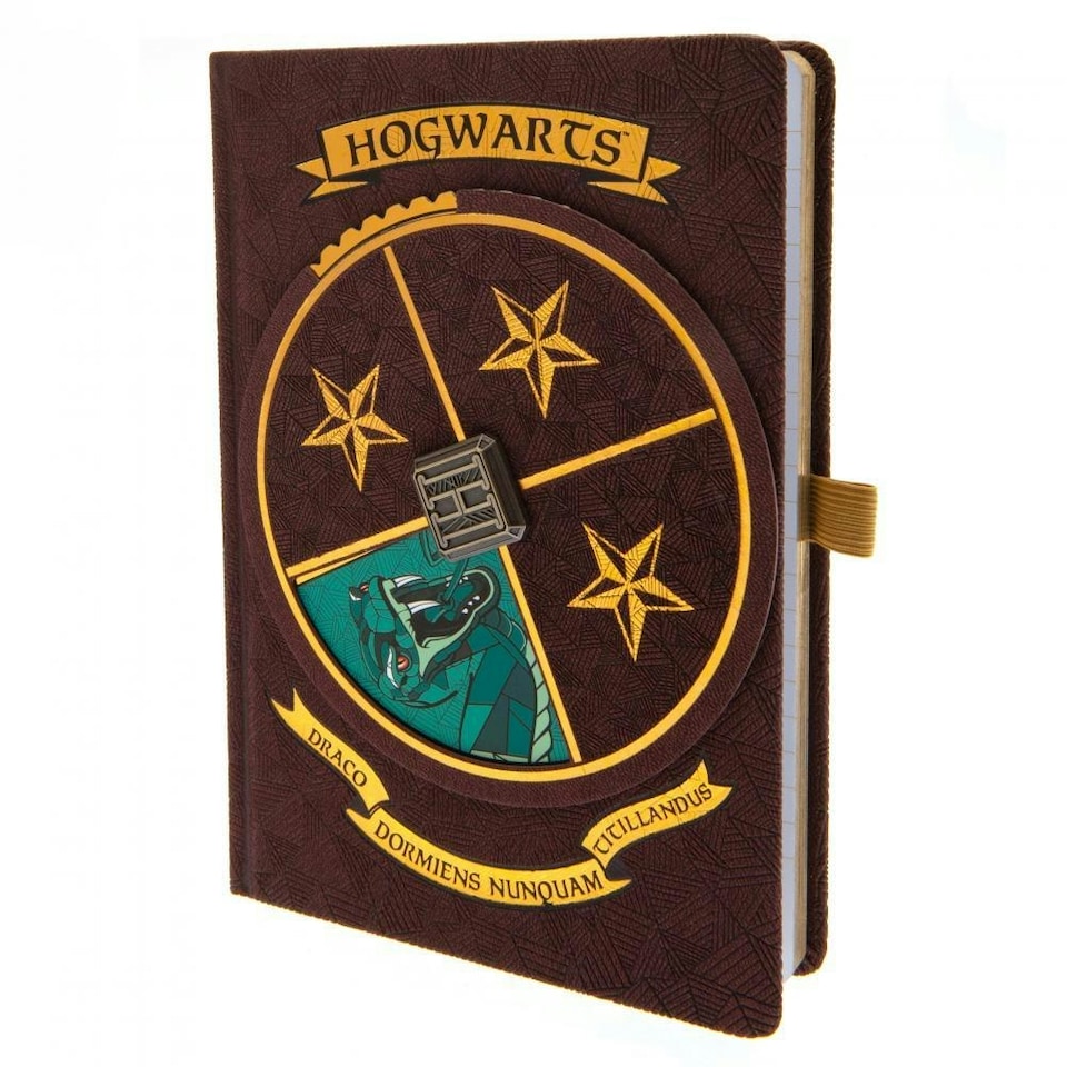 image 1 of Harry Potter Premium Spinner Notebook - Brown - 21cm x 14cm