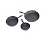 image 3 of Set of 3 Cast Iron Non Stick Skillet Frying Cooking Pans