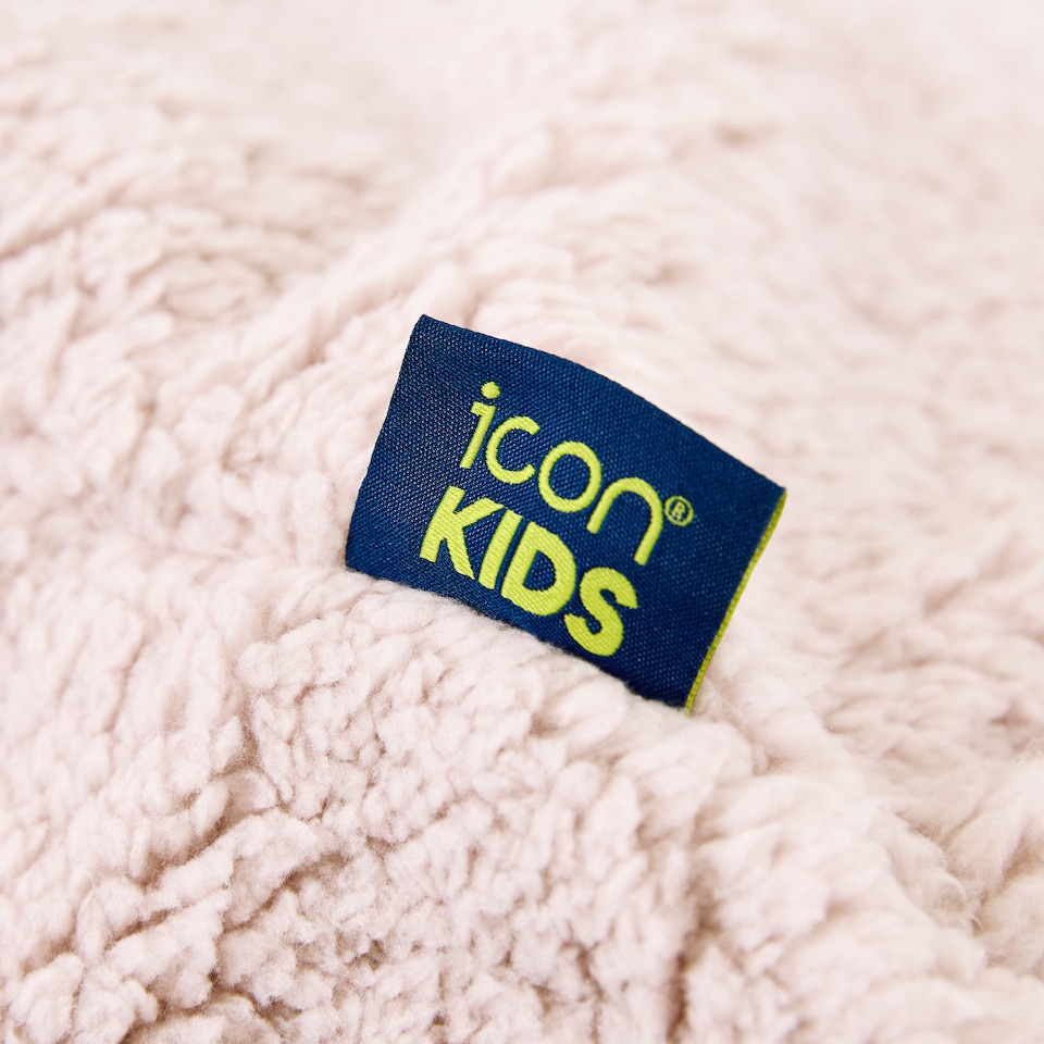 image 1 of icon Kids Natalia Teddy Fleece Armchair, Light Pink