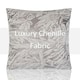 image 2 of Botanic Floral Soft Chenille 45cm x 45cm Silver Cushion Set of 4 | Silver | White | 45cm x 45cm x 10cm | 4