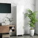 image 7 of HOMCOM Tall Storage Cabinet with Adjustable Shelves and Double Doors White