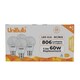 image 2 of UniBulb LED GLS B22 806lm 7.3W 3000K (Warm White) Light Bulb - Pack of 4