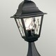 image 4 of Norfolk 1 Light Outdoor Pedestal Lantern Black IP43, E27