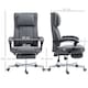 image 3 of HOMCOM Executive Office Chair, High Back Computer Desk Chair with Adjustable Headrest, Footrest, Reclining Office Chair, Dark Grey