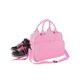 image 1 of Bagbase Piped Messenger Bag - Classic Pink/Light Grey - One Size Pink