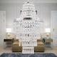 image 6 of Chrome Tiered Chandelier Style Light Shade | Clear | Chrome | Medium | 1