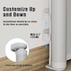 image 5 of S&D, Retractable Baby Gate 86cm x 140 cm Stair Safety Gate Roll for Babies and Pets, Extendable Barrier Gates (White)