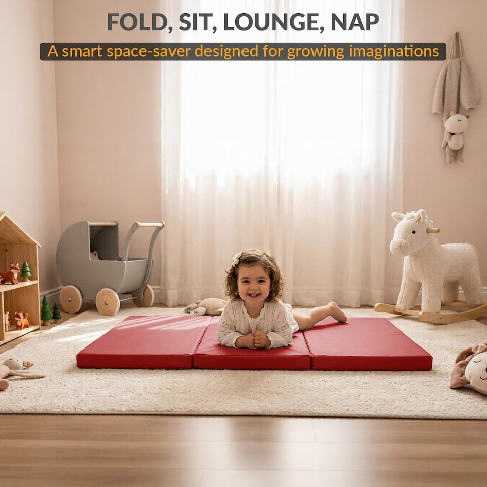 image 1 of Tri Fold Fold Out Z Bed Futon Sofa Chair Mattress