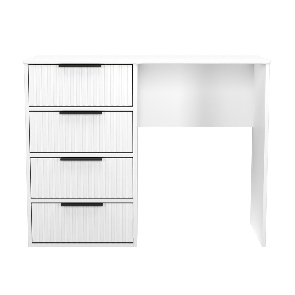 image 1 of Menai 4 Drawer Vanity in White Matt (Ready Assembled) | White | White Matt